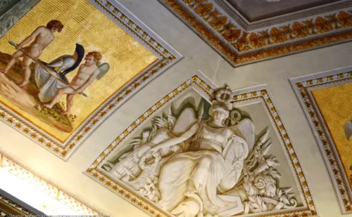 Un angolo dell'affresco