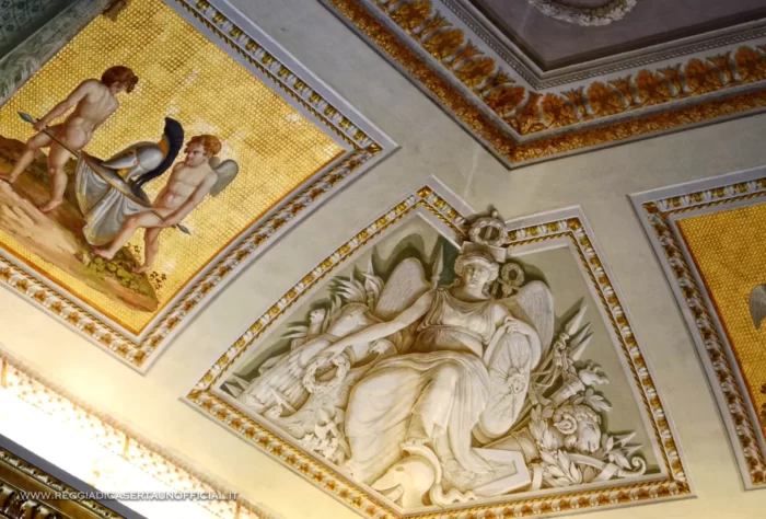 Reggia Di Caserta Stanza Da Letto Di Re Francesco Ii Affresco Stile Impero Dettaglio 3, Reggia di Caserta Unofficial
