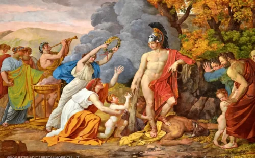 Giuseppe Cammarano - "La gloria di Teseo per l'uccisione del Minotauro"