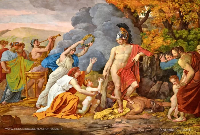 Reggia Di Caserta Stanza Da Letto Di Re Francesco Ii Affresco Stile Impero Parte Centrale, Reggia di Caserta Unofficial