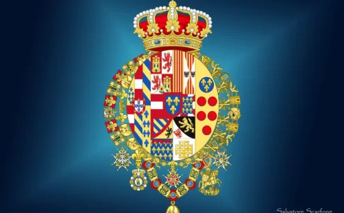 reggia di caserta stemma araldica borbone borboni regno delle due sicilie - Linea di successione