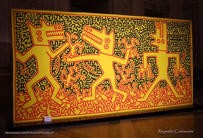 Reggia di Caserta terrae motus collection dipinto keith haring
