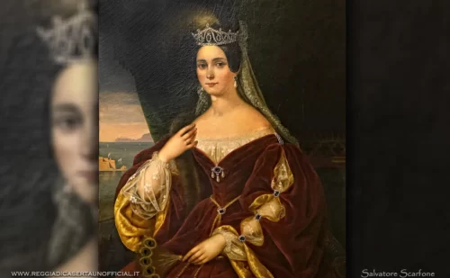ritratto della Regina Maria Teresa d'Asburgo Teschen in borbone