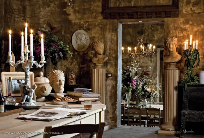 sala da pranzo a piano terra - Palazzo Mondo a Capodrise Provincia di Caserta