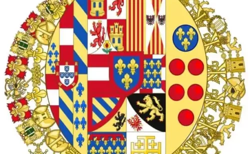 stemma dei borbone, autori della Reggia di Caserta. Coat of arms of the bourbon, creator of the Royal Palace of Caserta