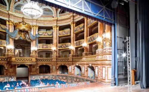 teatro di corte della Reggia di Caserta - panorama dal palco 2