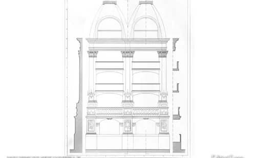 teatro di corte della Reggia di Caserta - progetto - rilievo dei palchetti