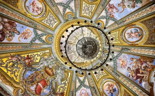teatro di corte della Reggia di Caserta - soffitto, dettaglio affresco 2